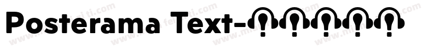 Posterama Text字体转换